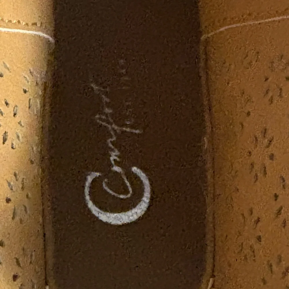 Cato Comfort Est Tan Ankle Boots with Perforated Design and Low Heel - Picture 9 of 9